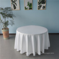 wholesale polyester custom white round outdoors party wedding tablecloth table cloth